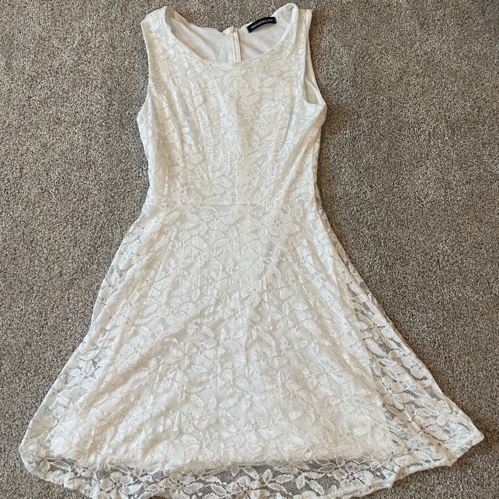 You Are Not Alone White Lace Dress